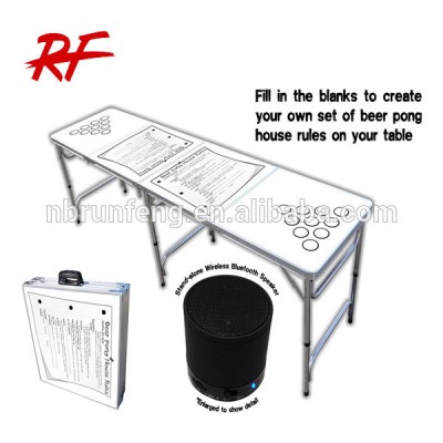 oem professional beer pong table Optional Speaker & Holes