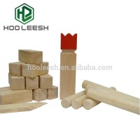 Custom color and size Garden classic kubb game games set wooden outdoor kubb game